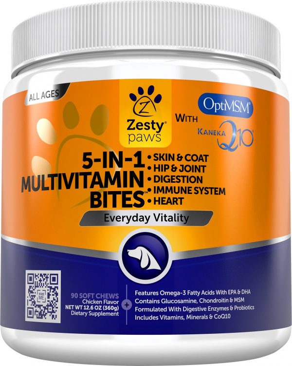 Zesty Paws Multivitamin for Dogs Total Pooch