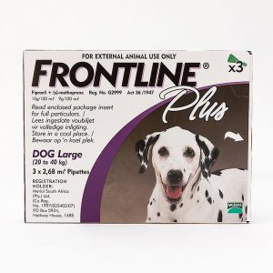 Frontline Plus Flea and Tick Treatment for Large Dogs 6 Dose 45 to 88 lbs
