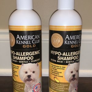 American Kennel Club Gold Whitening Dog Shampoo Pro-Vitamin Formula for Dogs with Sensitive Skin 16oz