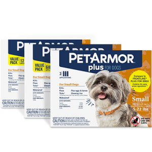 PETARMOR Fast Acting Flea and Tick Prevention- 3 Count
