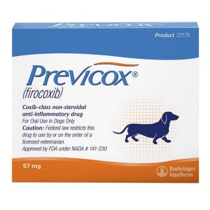 Firocoxib (Previcox) Chewable Tablets for Osteoarthritis in Dogs, 57 mg- 30 Count